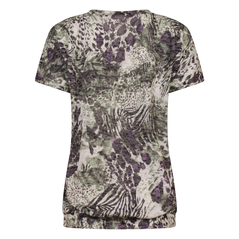 So Soire Eva Z10654 t-shirts korte mouw Army