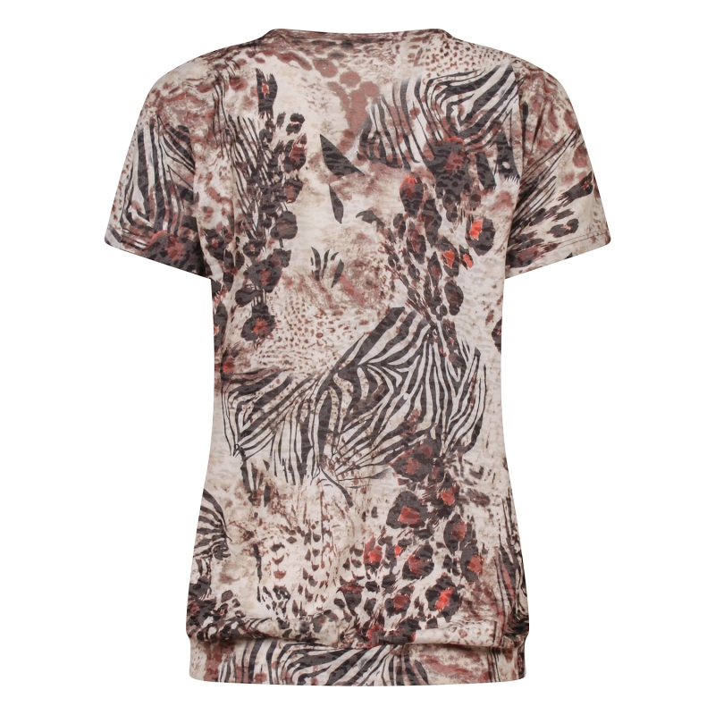 So Soire Eva Z10654 t-shirts korte mouw Taupe