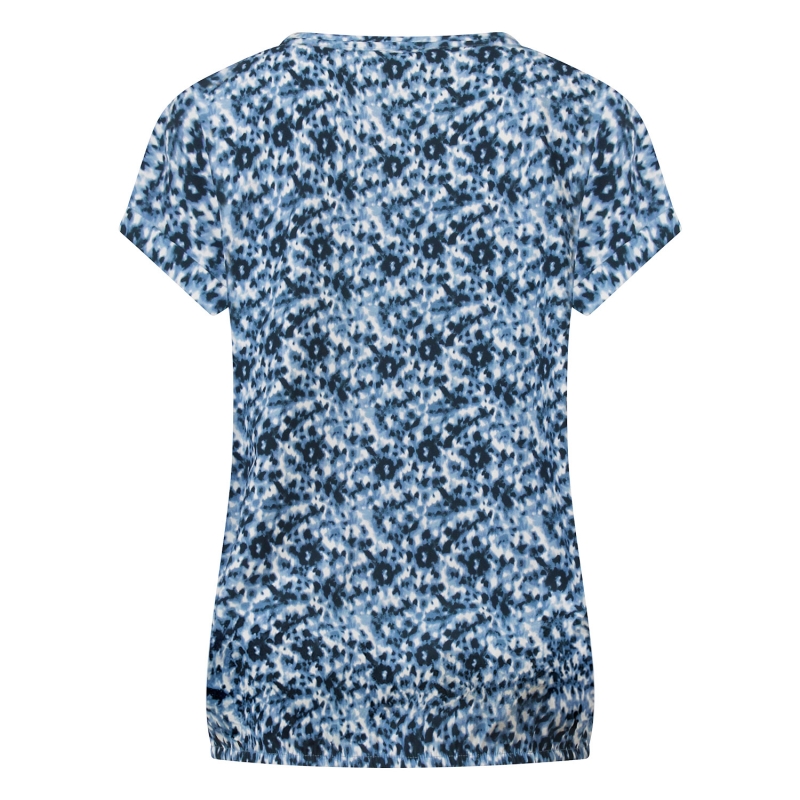 So Soire Lois aop Z10665 t-shirts korte mouw Indigo