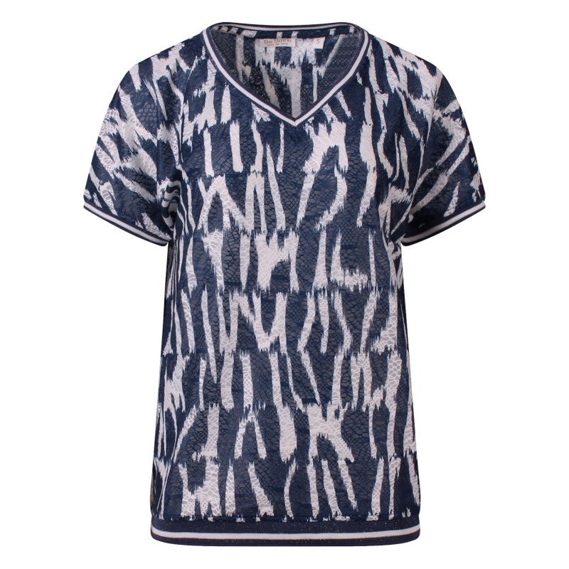 So Soire May Z10647 t-shirts korte mouw Indigo