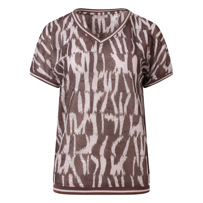 So Soire May Z10647 t-shirts korte mouw Taupe
