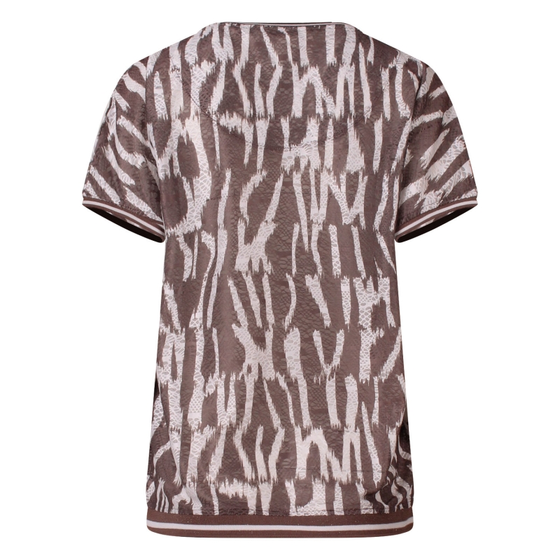 So Soire May Z10647 t-shirts korte mouw Taupe