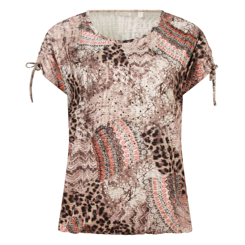 So Soire Nadia Z10649 t-shirts korte mouw Oranje