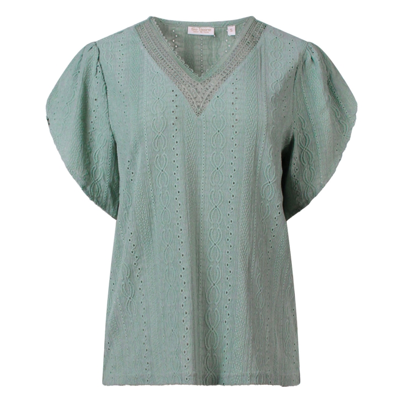 So Soire Tara Z10659 t-shirts korte mouw Groen licht