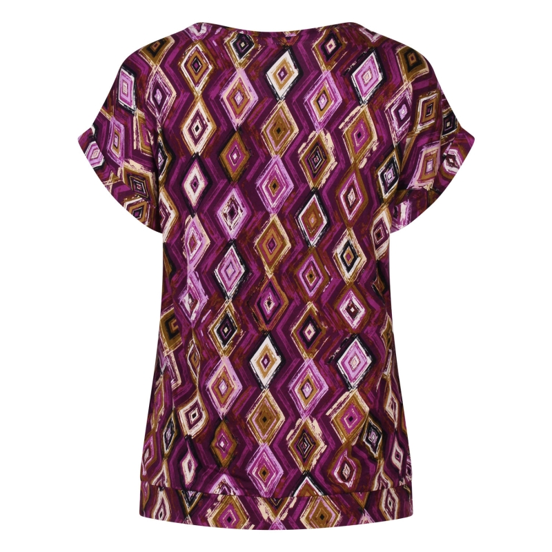 City Life 213874 W20020 t-shirts korte mouw Aubergine