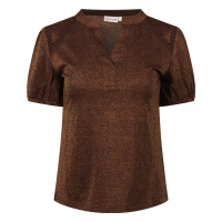 City Life 214289 W20030 t-shirts korte mouw Bruin donker