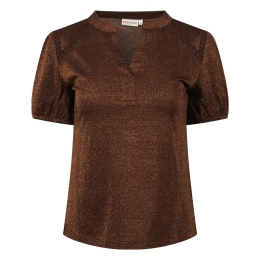City Life 214289 W20030 dames T-shirt km Bruin donker