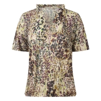 City Life 214290 W20011 t-shirts korte mouw Aubergine