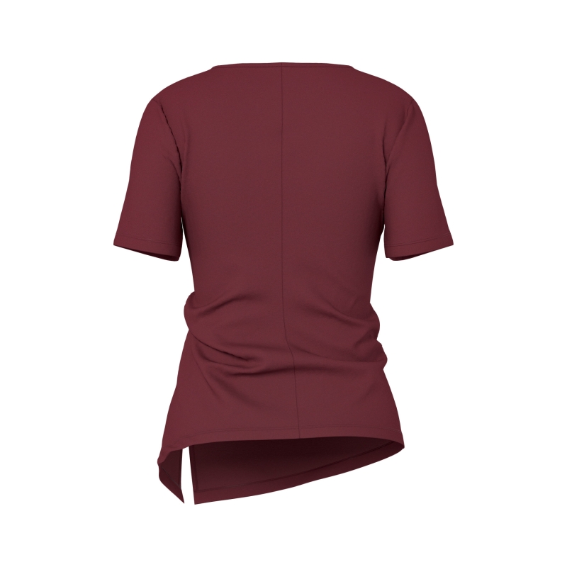 hypedrop HDMADISON DRAPED SS TEE t-shirts korte mouw Red