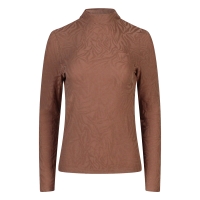 lizzi lou 213887 W10398 t-shirts lange mouw Taupe