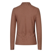 lizzi lou 213887 W10398 t-shirts lange mouw Taupe