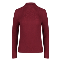 lizzi lou 213887 W10398 dames Dames T-shirt lm Bordeaux