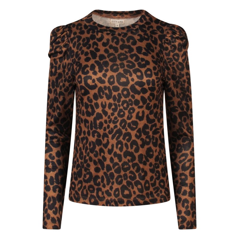 City Life CX90801R2 W10419 t-shirts lange mouw Zand