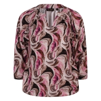 So Soire Cornelie W10460 t-shirts lange mouw Mocca