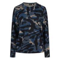 So Soire Lina W10469 t-shirts lange mouw Kobalt