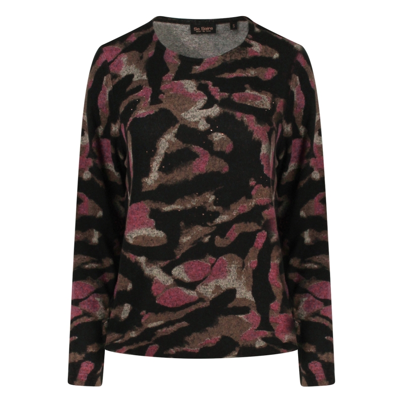 So Soire Lina W10469 t-shirts lange mouw Mocca