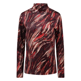 So Soire Nita W10471 dames T-shirt lm Wijnrood