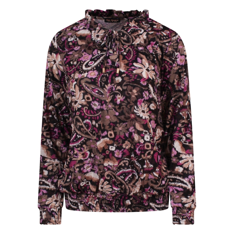 So Soire Odila W10465 t-shirts lange mouw Mocca