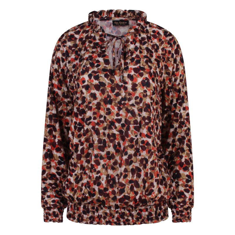 So Soire Olivia W10463 t-shirts lange mouw Wijnrood