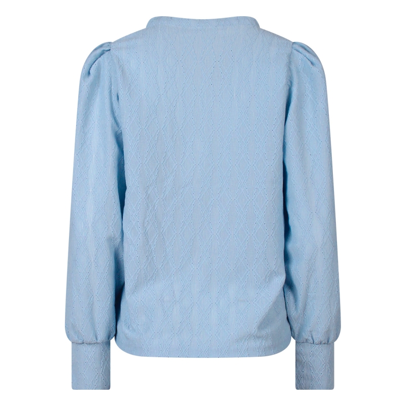 City Life LT-66779 Z10425 t-shirts lange mouw Blauw licht