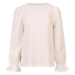 City Life 103430 Z10637 dames T-shirt lm Ecru