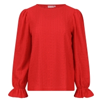 City Life 103430 Z10637 t-shirts lange mouw Rood