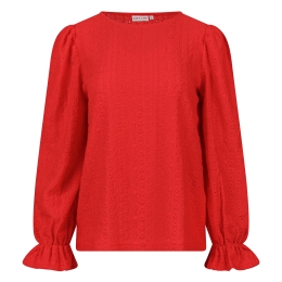 City Life 103430 Z10637 dames T-shirt lm Rood