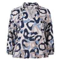 So Soire Esther Z10651 t-shirts lange mouw Indigo