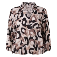 So Soire Esther Z10651 t-shirts lange mouw Taupe