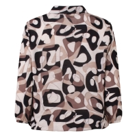 So Soire Esther Z10651 t-shirts lange mouw Taupe