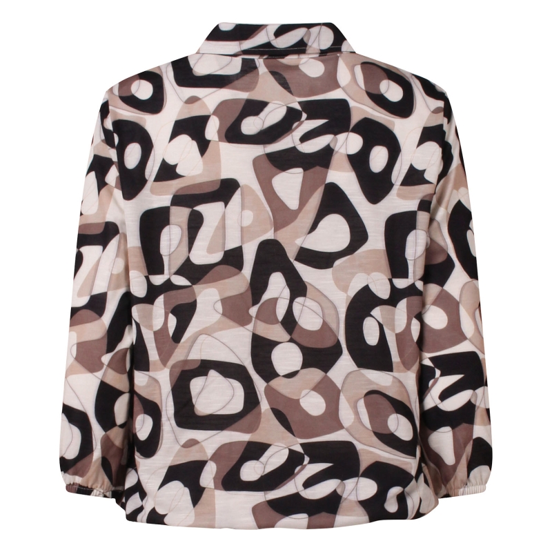 So Soire Esther Z10651 t-shirts lange mouw Taupe