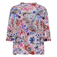 So Soire Connie Z10656 t-shirts lange mouw Kobalt