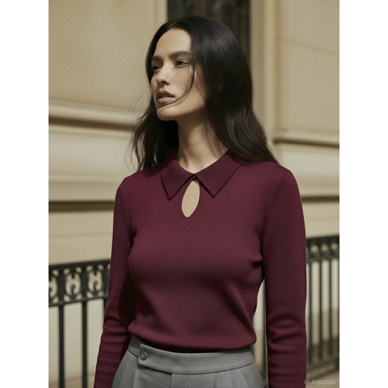 hypedrop HDNAOMI LS POLO t-shirts lange mouw Red