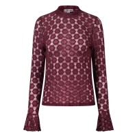 lizzi lou Lacy lds W20259 t-shirts lange mouw Wijnrood