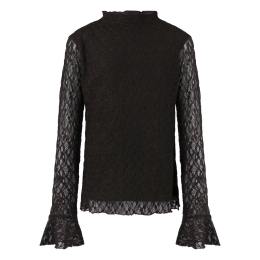 lizzi lou Bilou lds W20204 dames T-shirt lm Bruin donker