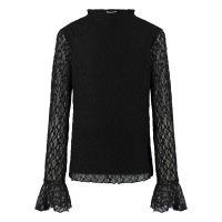 lizzi lou Bilou lds W20204 t-shirts lange mouw Zwart
