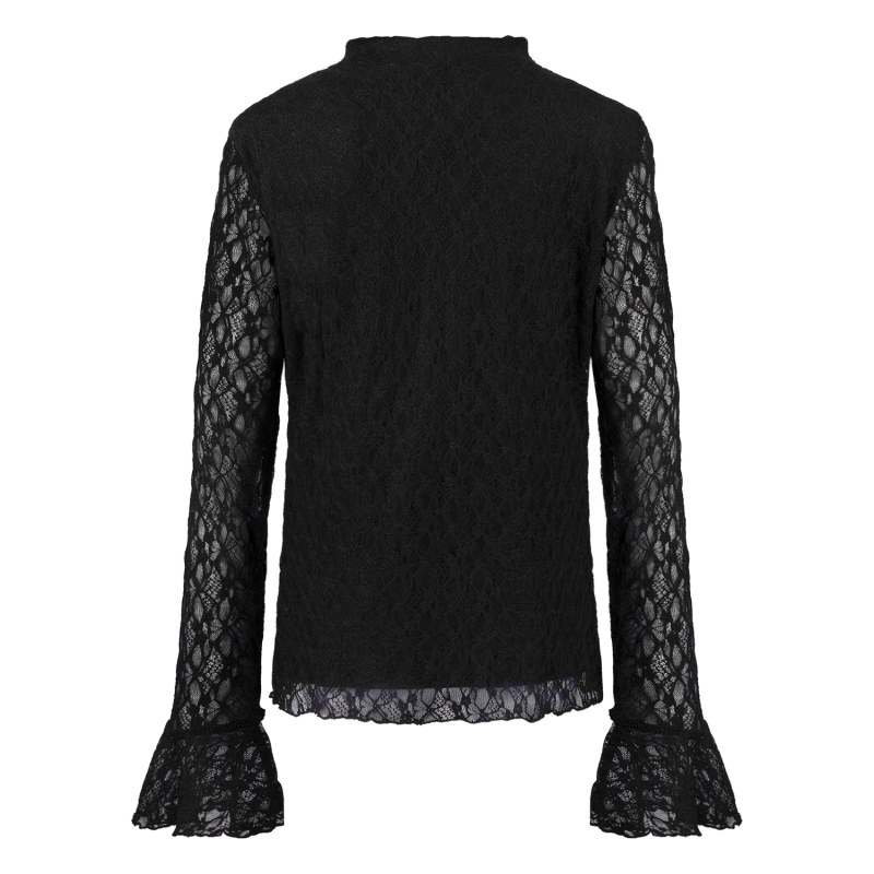 lizzi lou Bilou lds W20204 t-shirts lange mouw Zwart