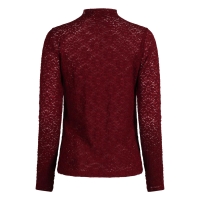 Lizzi Lou LT-69416 W20383 t-shirts lange mouw Rood bordo