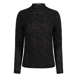 Lizzi Lou LT-69416 W20383 dames T-shirts lange mouwen Zwart