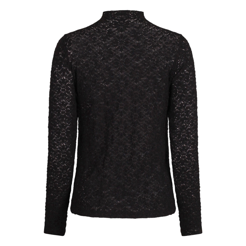 Lizzi Lou LT-69416 W20383 t-shirts lange mouw Zwart