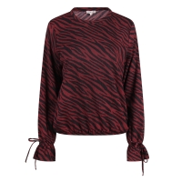 City Life Dana W20453 t-shirts lange mouw Wijnrood