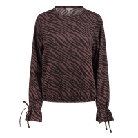 City Life Dana W20453 t-shirts lange mouw Bruin