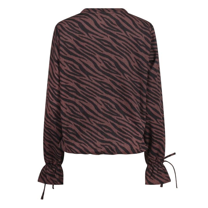 City Life Dana W20453 t-shirts lange mouw Bruin