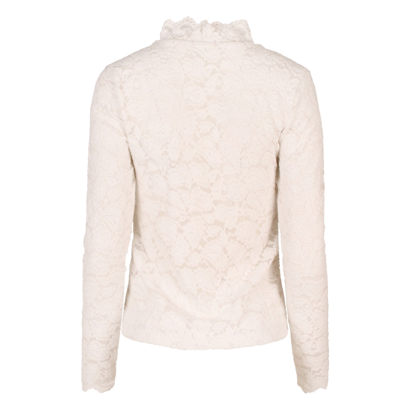Lizzi Lou Mira W20455 t-shirts lange mouw Ecru