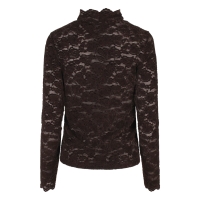 Lizzi Lou Mira W20455 t-shirts lange mouw Bruin donker