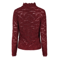 Lizzi Lou Mira W20455 t-shirts lange mouw Wijnrood