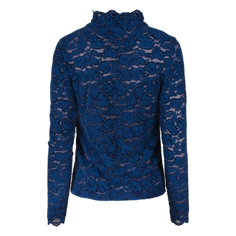 Lizzi Lou Mira W20455 t-shirts lange mouw Kobalt