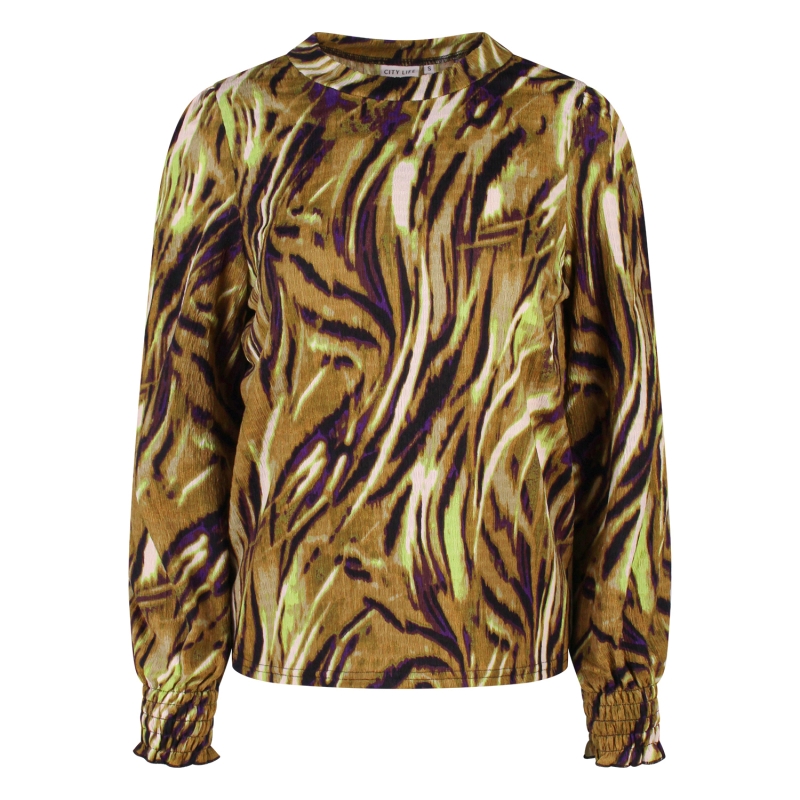 City Life 213019 W20440 t-shirts lange mouw Moss