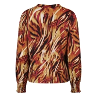 City Life 213019 W20440 t-shirts lange mouw Bruin