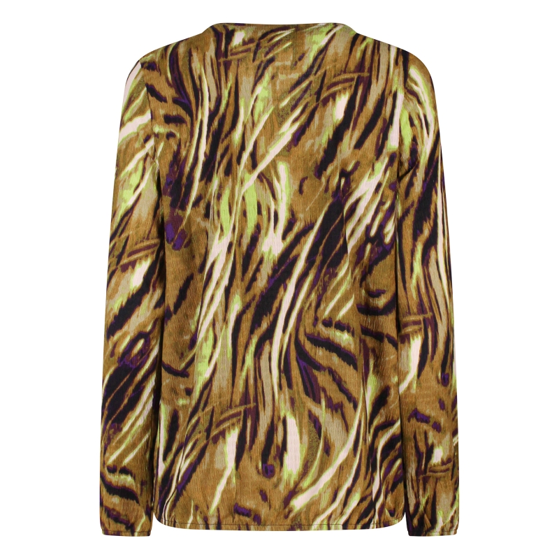 City Life 213584 W20441 t-shirts lange mouw Moss